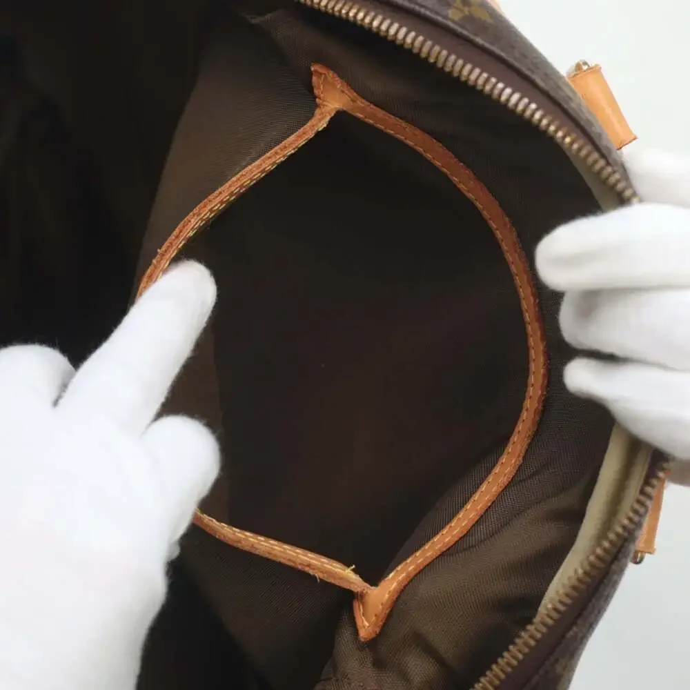 LOUIS VUITTON Brown Monogram Canvas Boston Bag